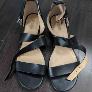 Michael Kors Black Strap Sandals - Size 8.5